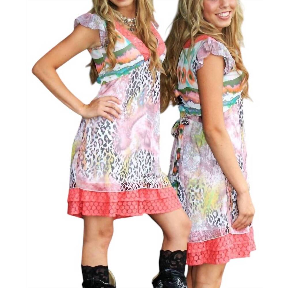 NEW R CINCO RANCH kokomo dress in multi